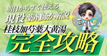 【薬剤師が教える】桂枝加芍薬大黄湯について徹底解説