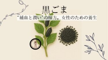 “補血と潤い”の味方｜黒ごまで整える女性