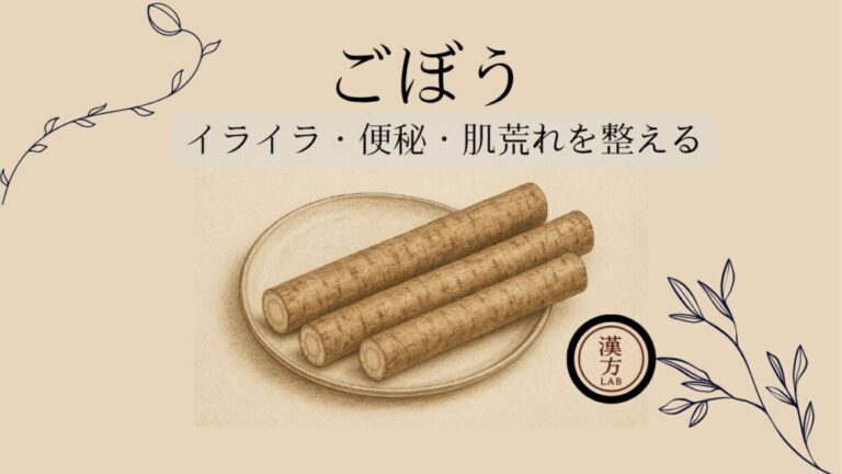 ごぼう｜イライラ・便秘・肌荒れを整える薬膳素材