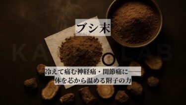 ツムラブシ末｜冷えて痛む神経痛・関節痛に──体を芯から温める附子の力