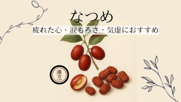 疲れた心に“なつめ”を｜不安・涙もろさ・気虚によい