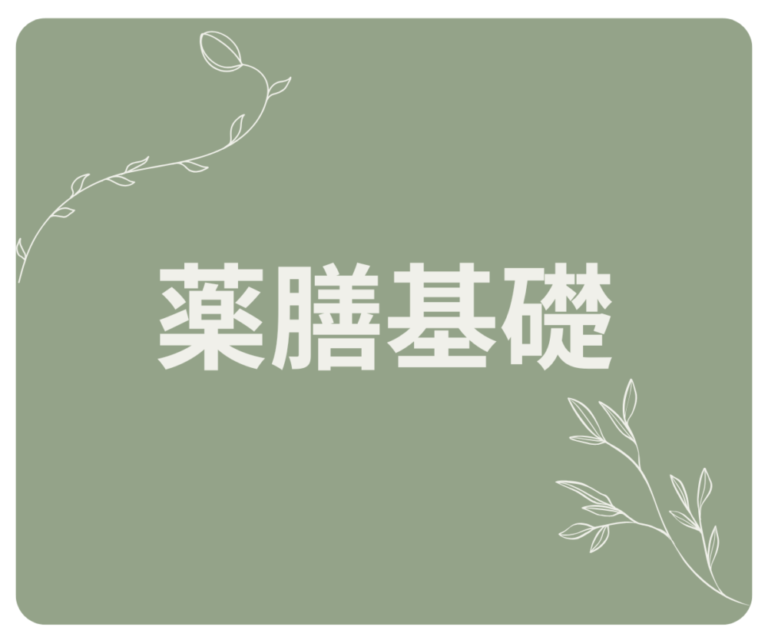 🌾 薬膳基礎