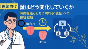 【医師向け】証はどう変化していくか─時間経過とともに現れる“変証”への追従戦略