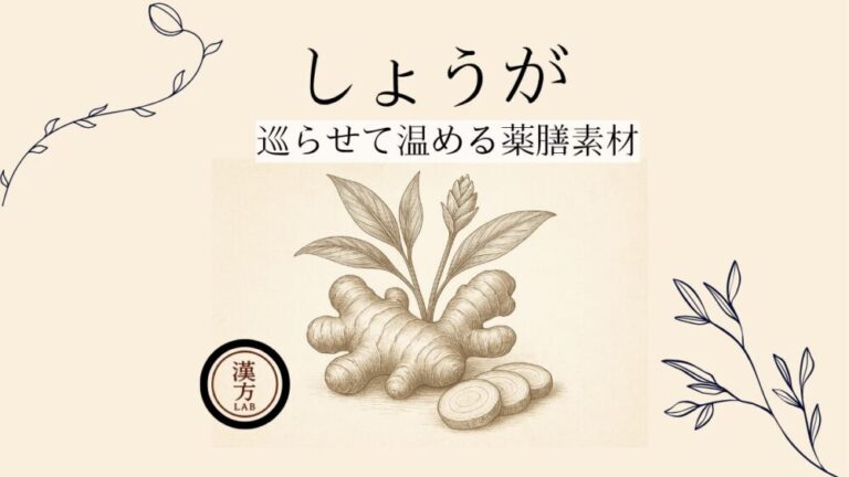 冷えていると感じたらしょうが｜巡らせて温める