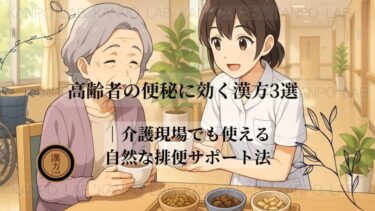 高齢者の便秘に効く漢方3選｜介護現場でも使える自然な排便サポート法