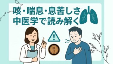 🫁咳・喘息・息苦しさを中医学で読み解く