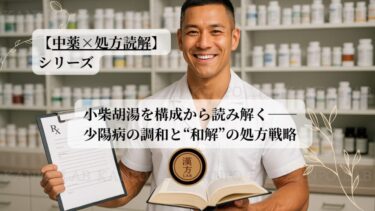 【中薬×処方読解：第9回】小柴胡湯を構成から読み解く──少陽病の調和と“和解”の処方戦略
